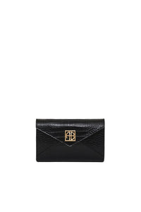 Petite pochette Elly en cuir - Black