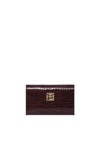 10qty NEW / SMALL ELLY CLUTCH - BURGUNDY EMBOSSED