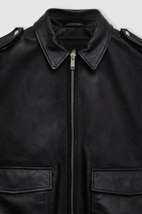 SONNIE VEST - BLACK LEATHER