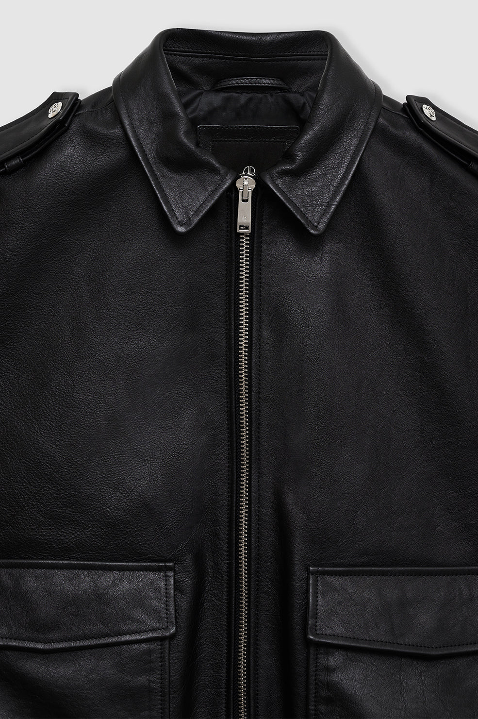 SONNIE VEST - BLACK LEATHER