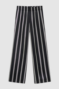 SOTO PANT - BLACK HERRINGBONE STRIPE