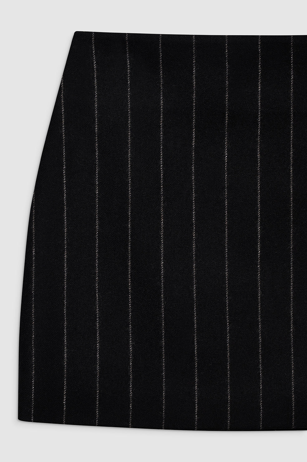 TIERRA SKIRT - DARK GREY PINSTRIPE