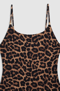 VESTA ONE PIECE - BLACK AND BROWN LEOPARD