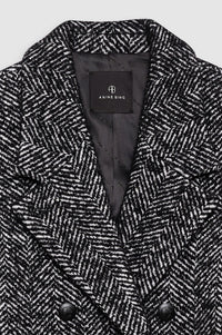 22qty NEW / VIENNA BLAZER - BLACK AND WHITE TWEED