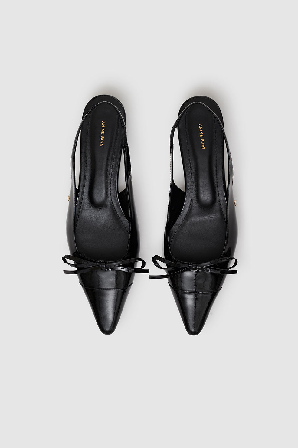 32qty NEW / ZOEY SLINGBACK HEELS - BLACK PATENT