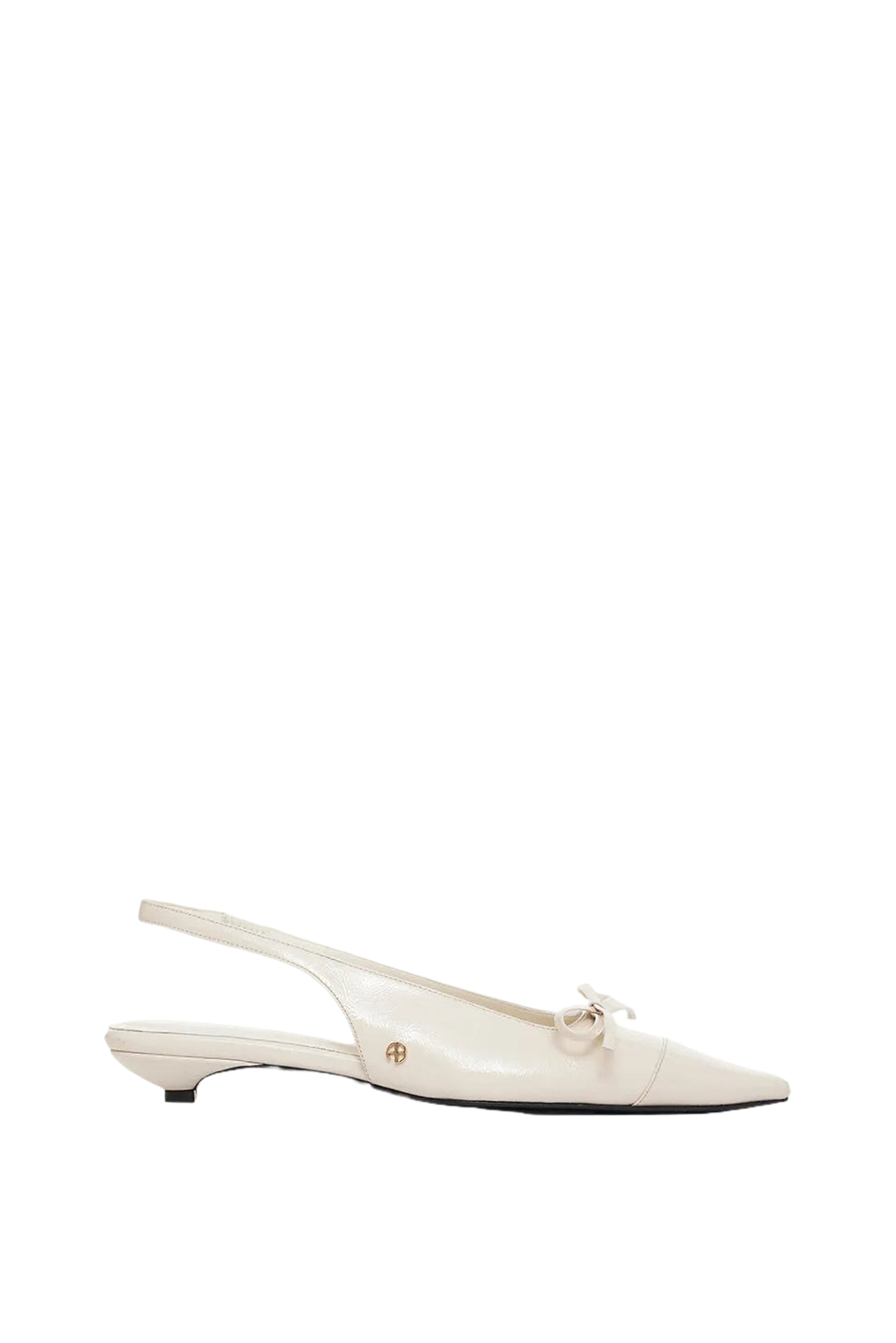 Slingback à talons Zoey en cuir - Ivory
