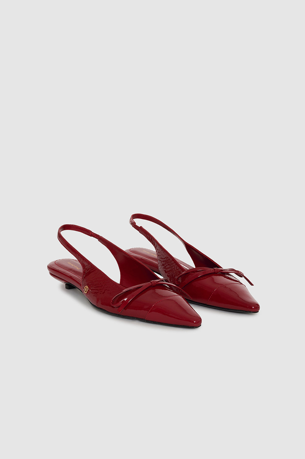 Slingback à talons Zoey en cuir - Red