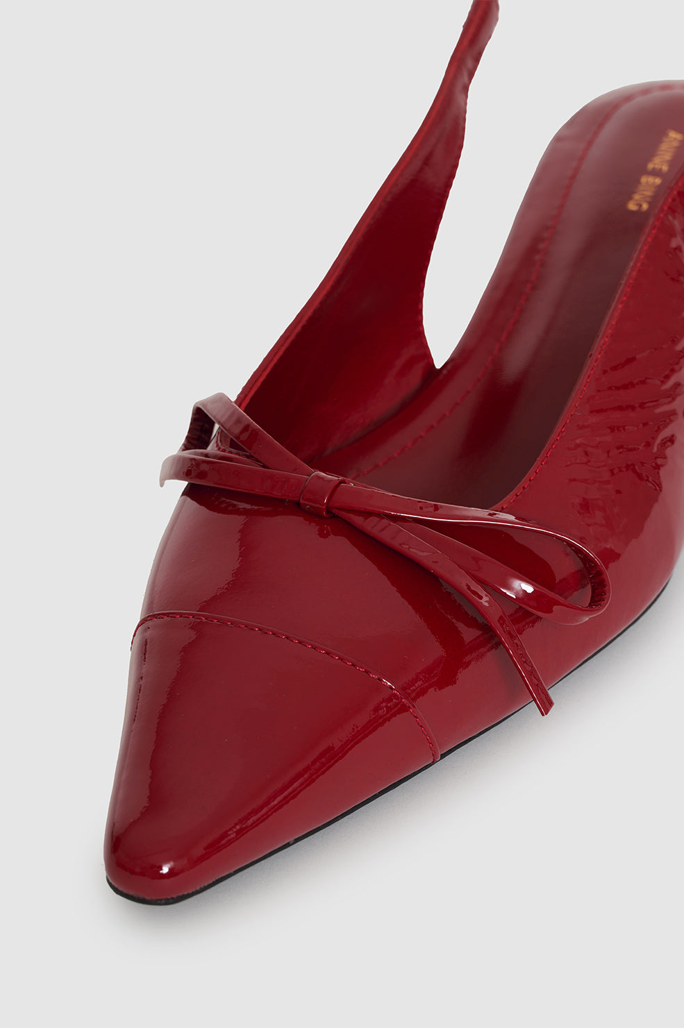 Slingback à talons Zoey en cuir - Red
