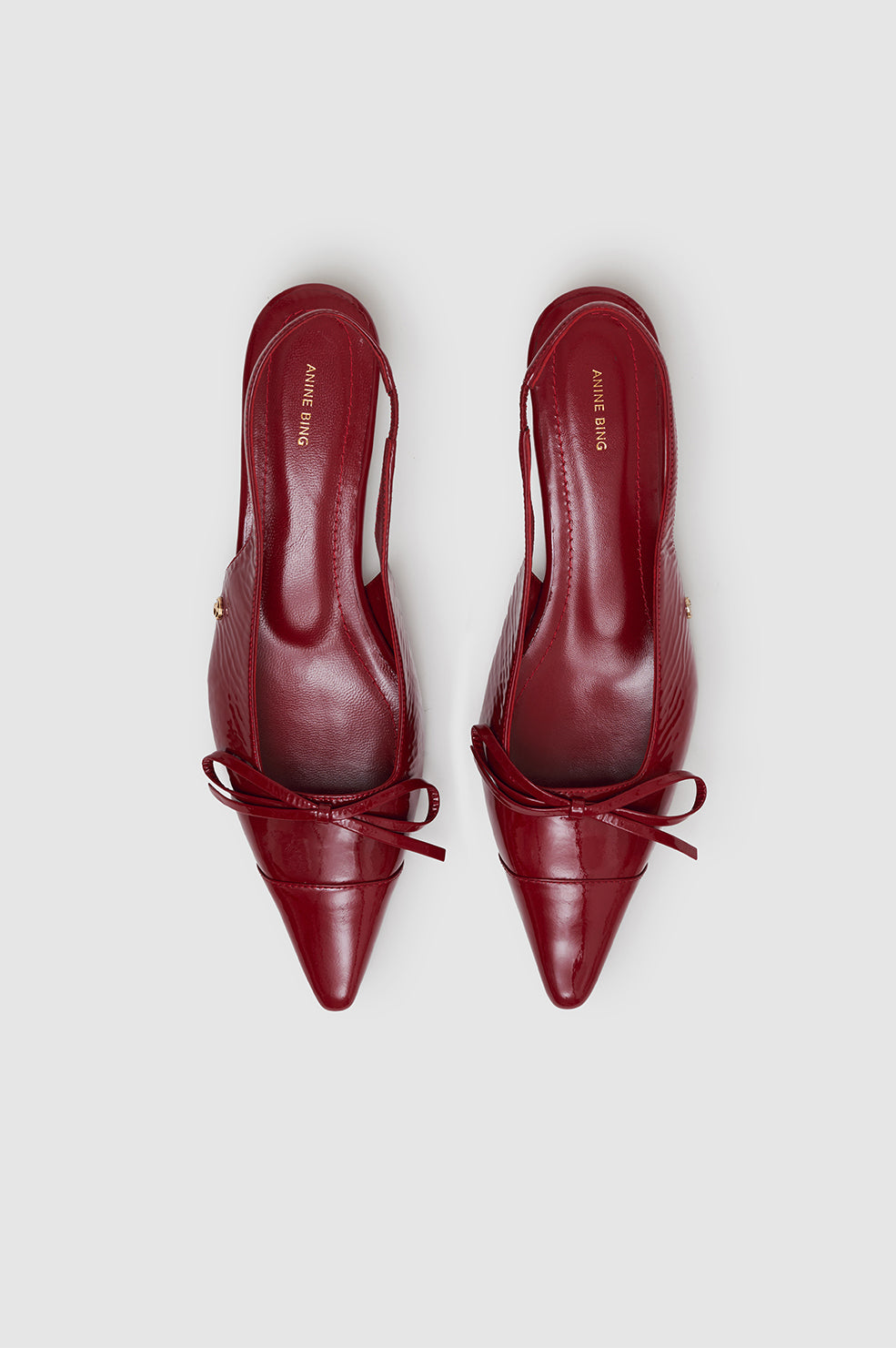 Slingback à talons Zoey en cuir - Red