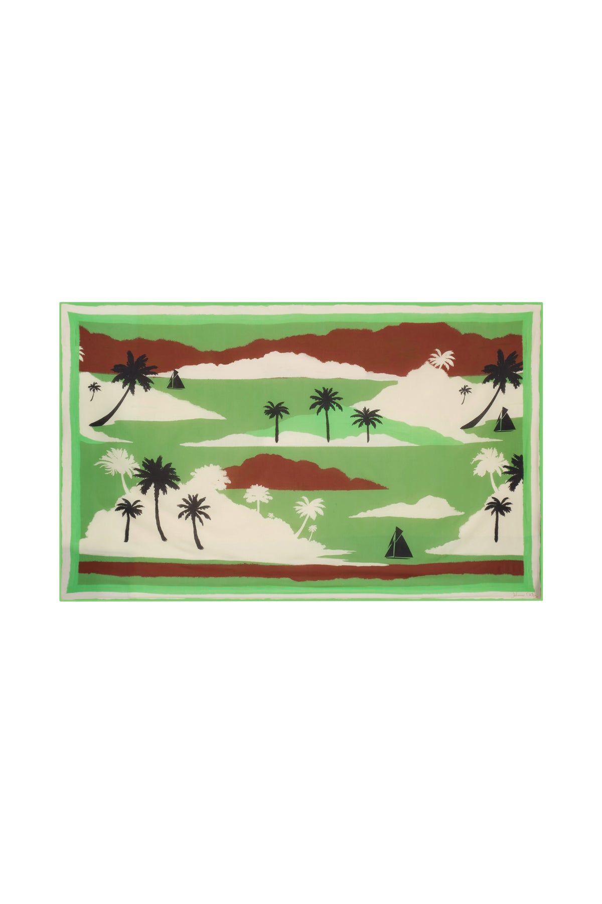 Green / Sailing Landscapes Pareo