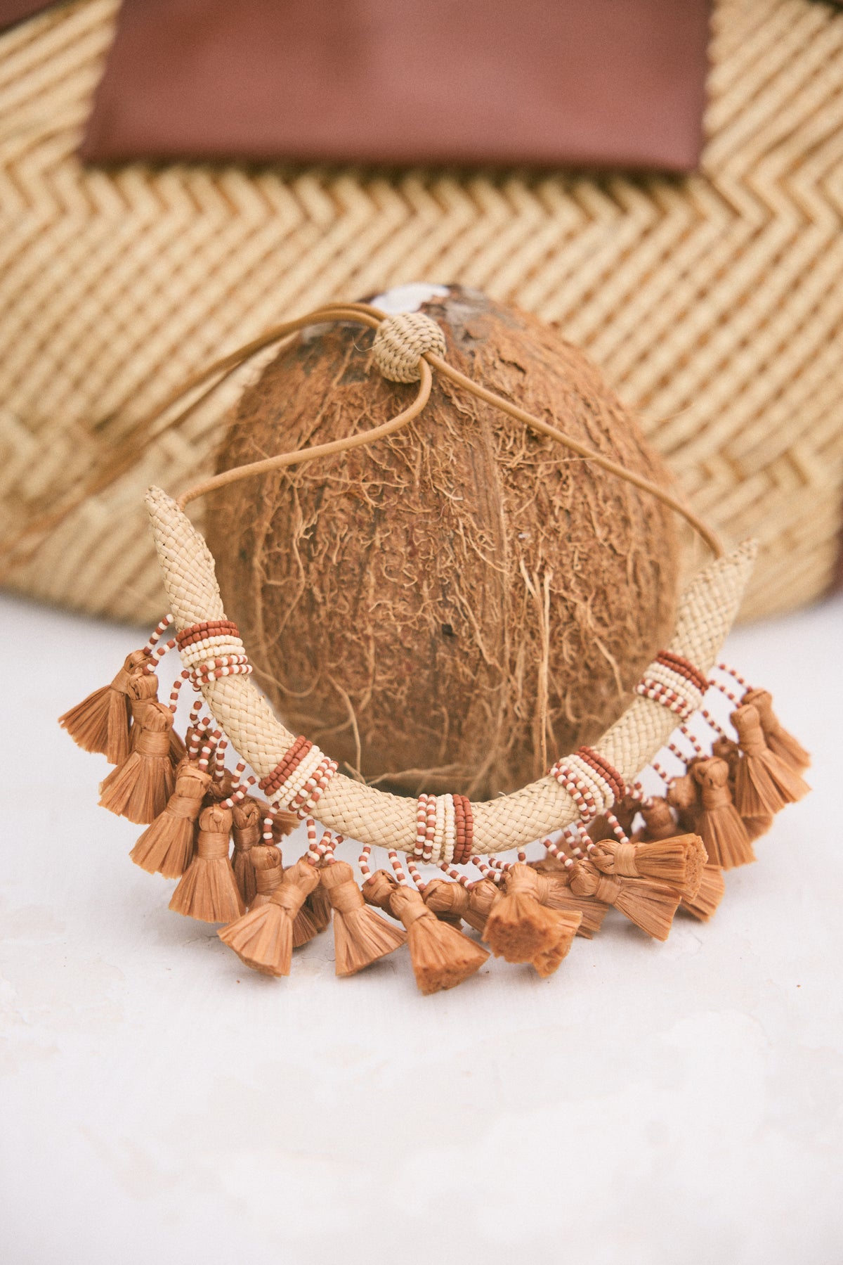 Brown / Soberanos Del Mar Necklace in Paprika