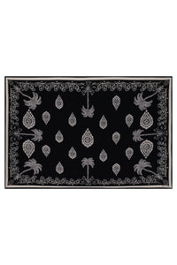 Black / Tropical Bandana Shawl