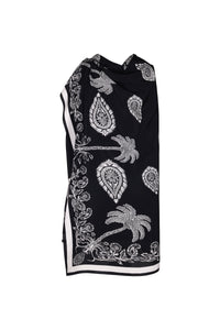 Black / Tropical Bandana Shawl