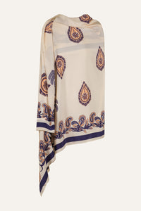 Blue / Tropical Bandana Shawl