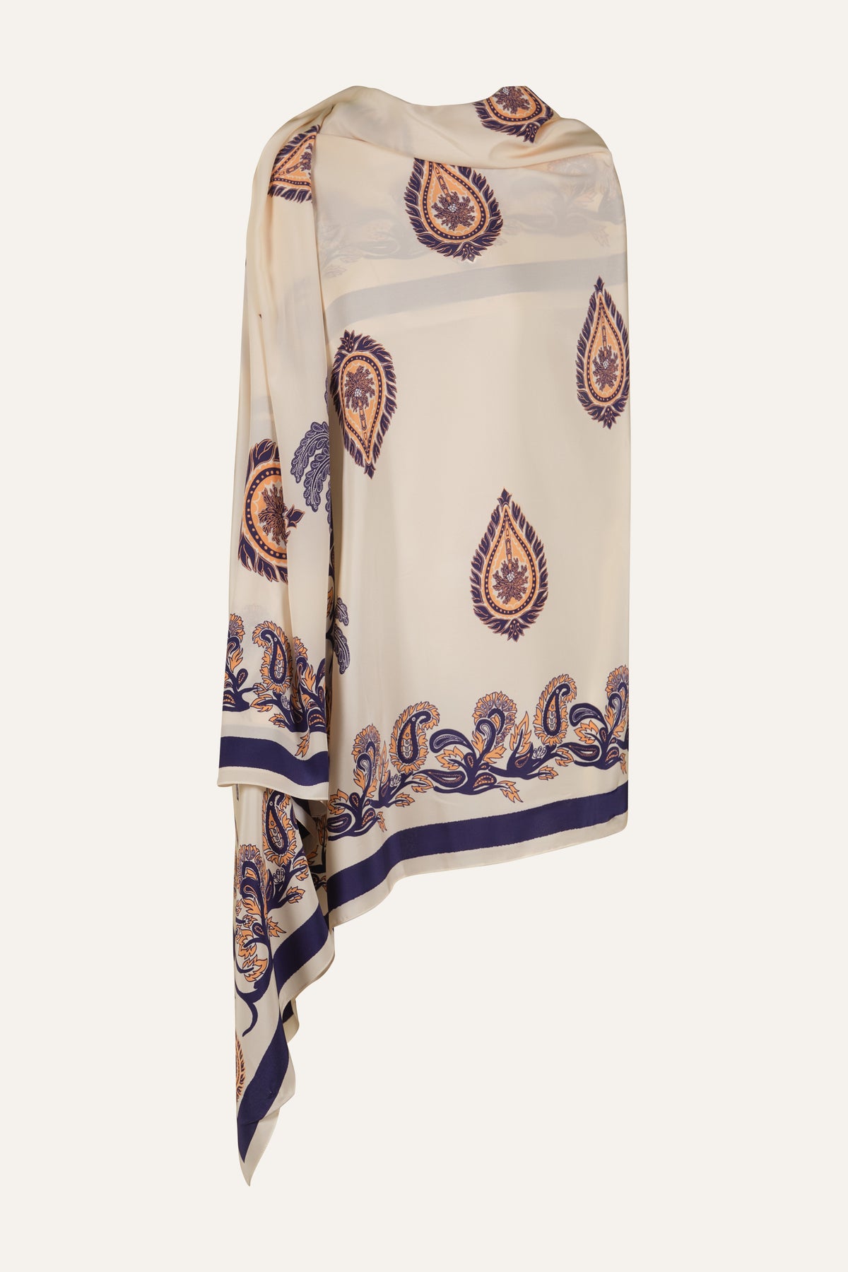 Blue / Tropical Bandana Shawl