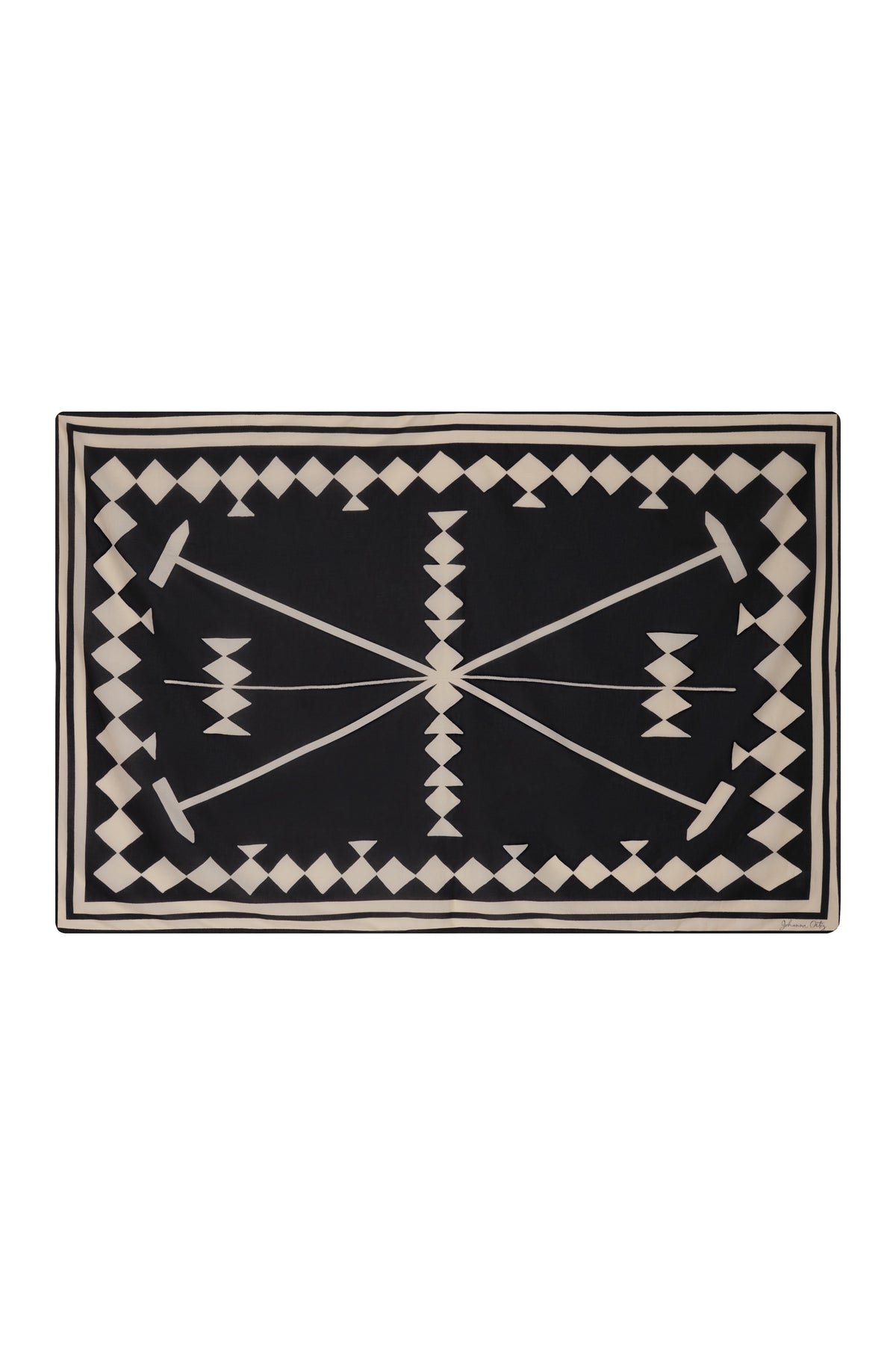 Black / Polo Rhombs Pareo
