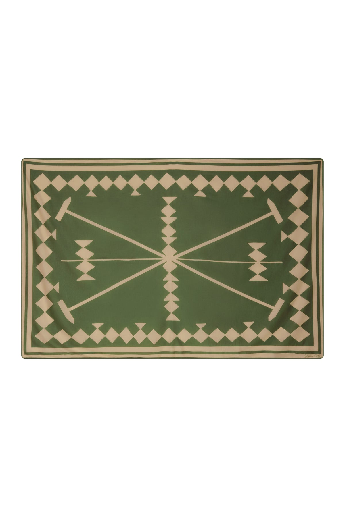 Green / Polo Rhombs Pareo