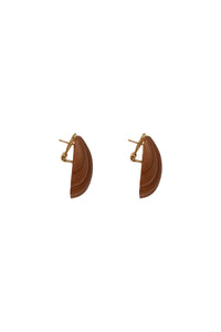 Brown / Shell Earrings