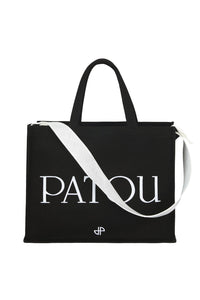 Cabas Patou en coton bio - Noir