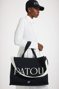 Cabas Patou en coton bio - Noir