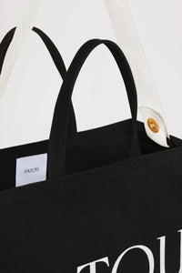 Cabas Patou en coton bio - Noir