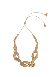 Beige / Reverence To Their Gods Necklace