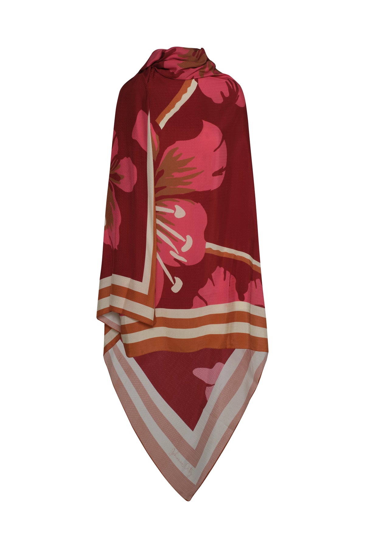 Wine / Delicate Astromelia Shawl