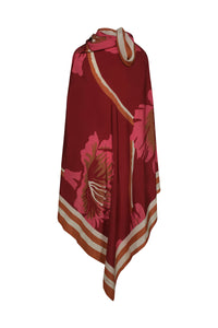 Wine / Delicate Astromelia Shawl