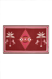 Wine / Sacred Equestrian Shawl