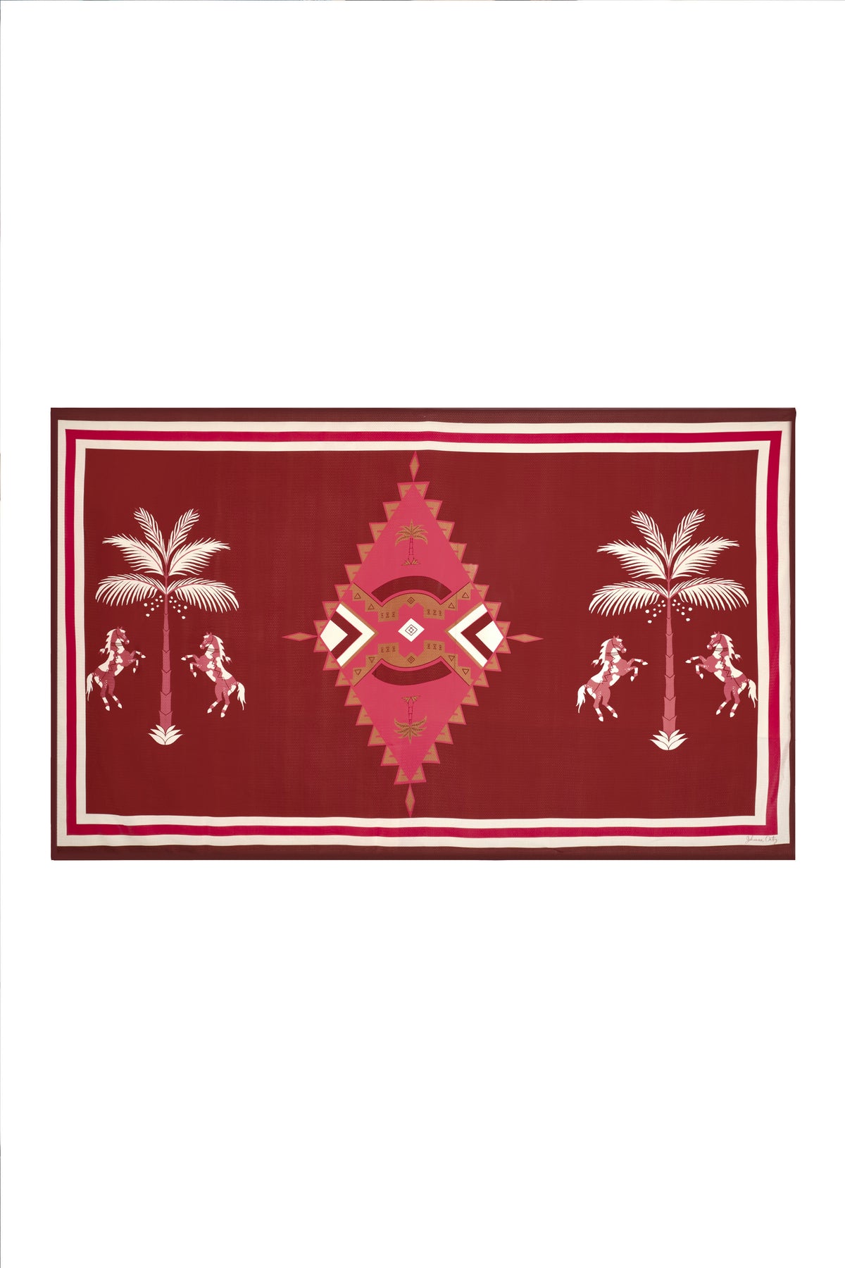 Wine / Sacred Equestrian Shawl