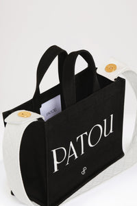 Petit cabas Patou en coton bio - Noir