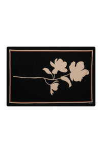 Black / Magnolia Silhouette Shawl