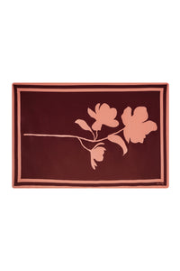 Wine / Magnolia Silhouette Shawl