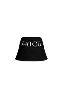 Black / Patou bucket hat in cotton