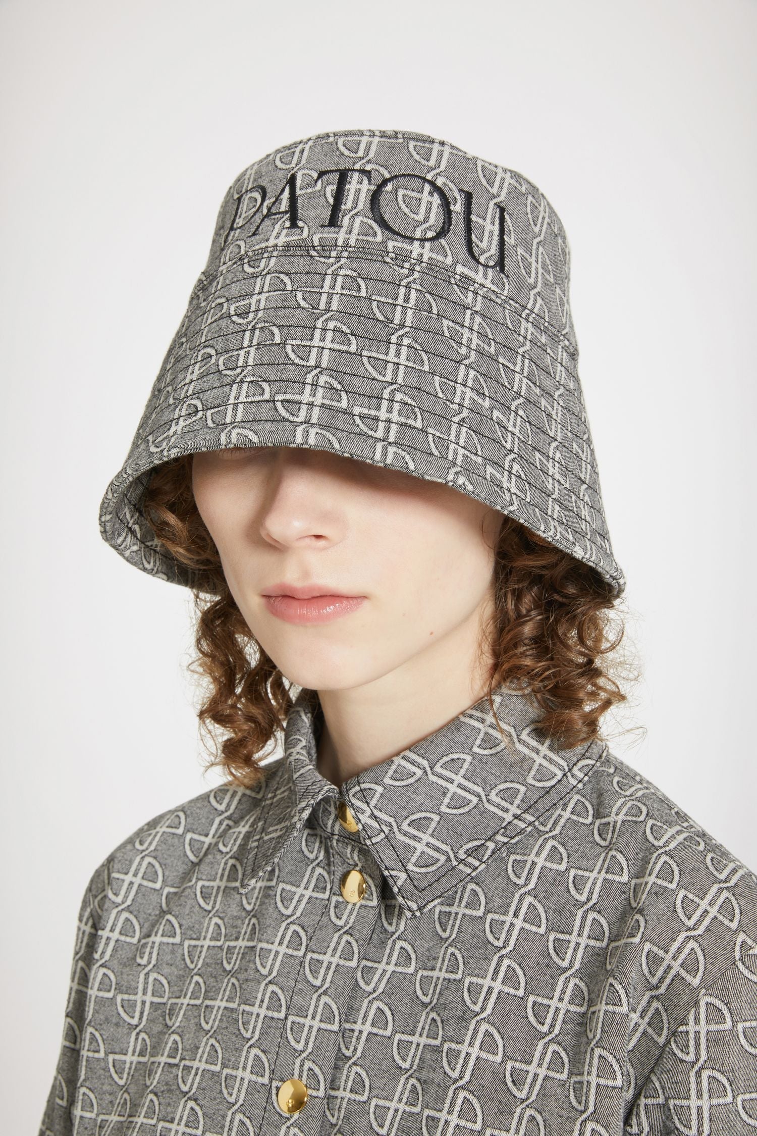 Bob Patou en jacquard de coton - Noir et Blanc