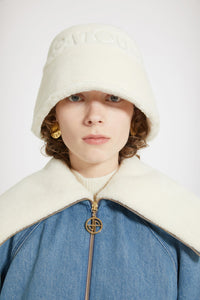 Bob Patou en faux shearling - Blanc Avalanche