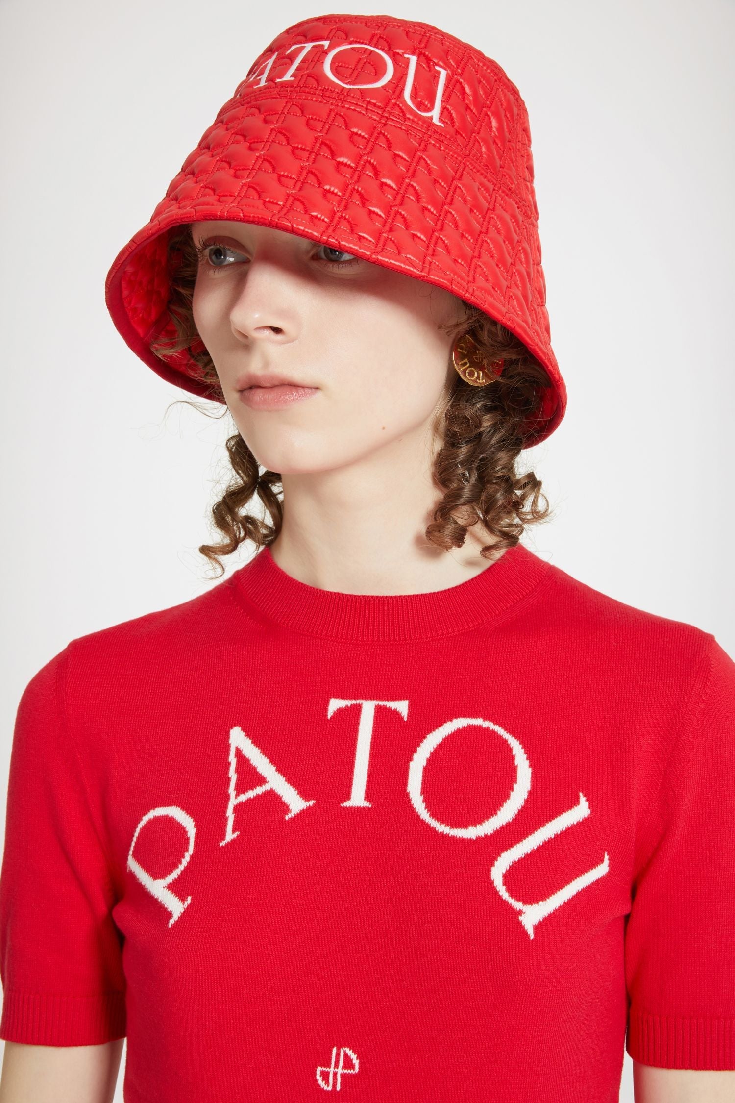 Bob Patou en nylon matelassé éco-responsable - Rouge