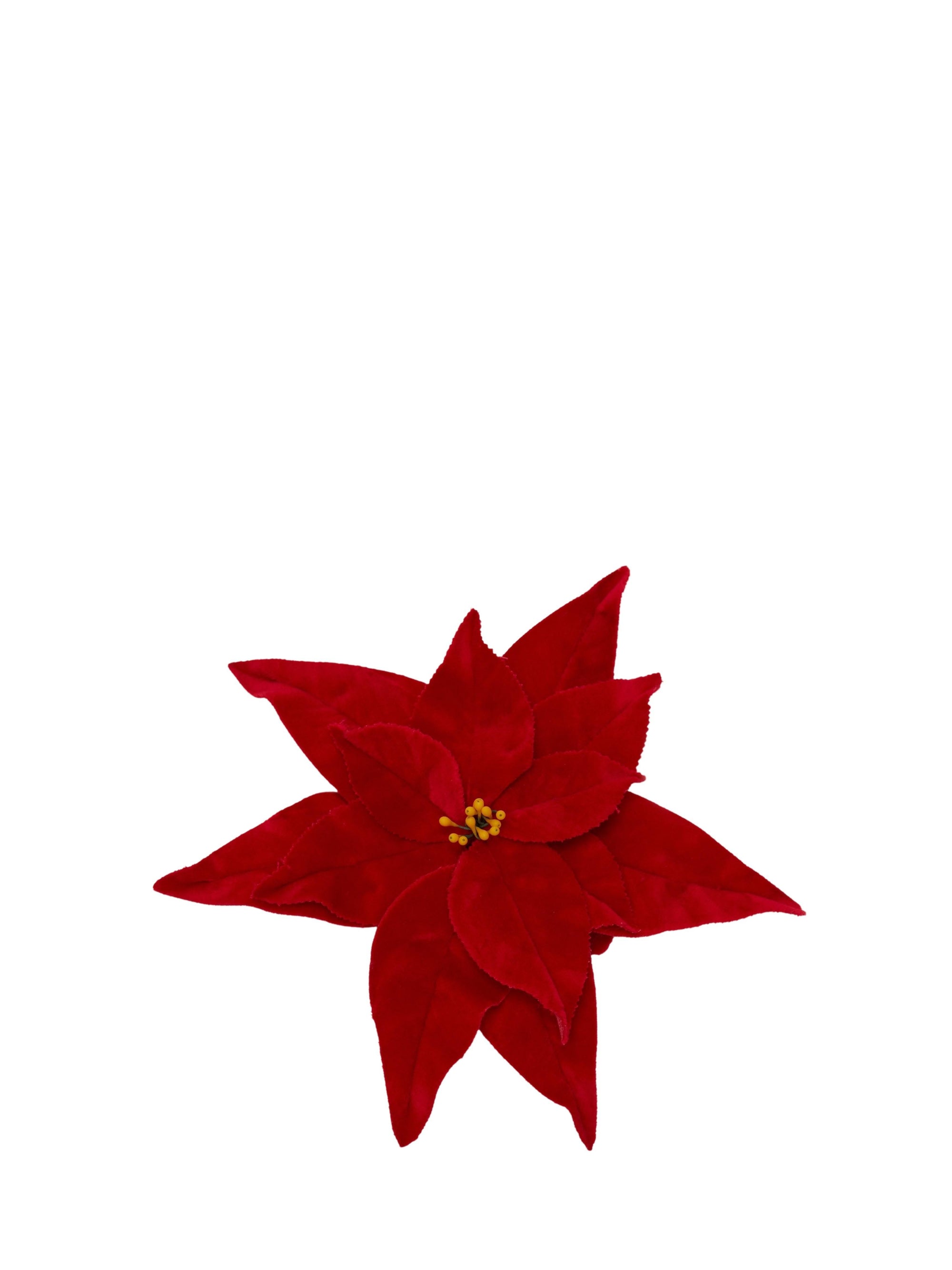 Broche Poinsettia - Red