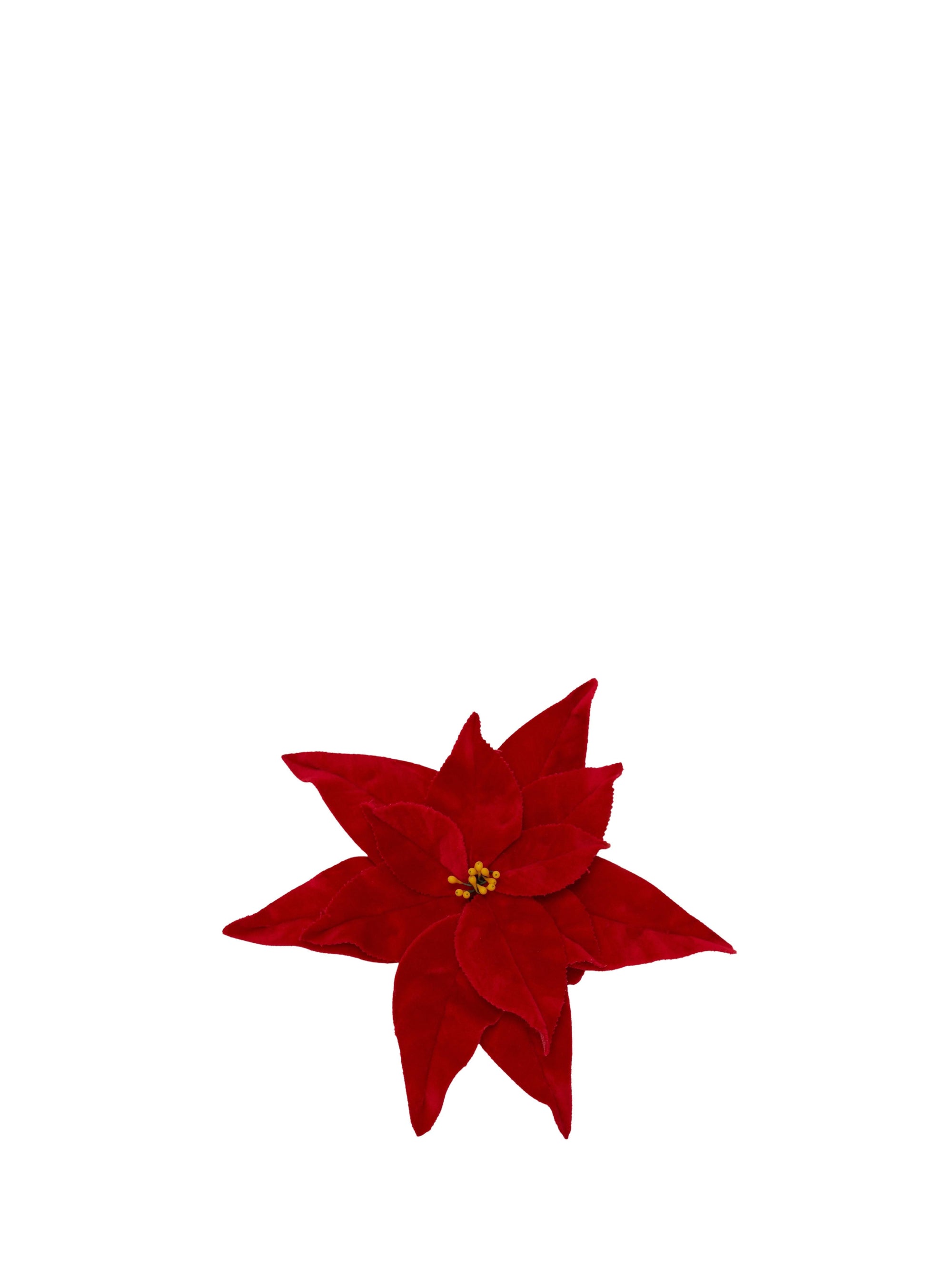Broche Poinsettia - Red