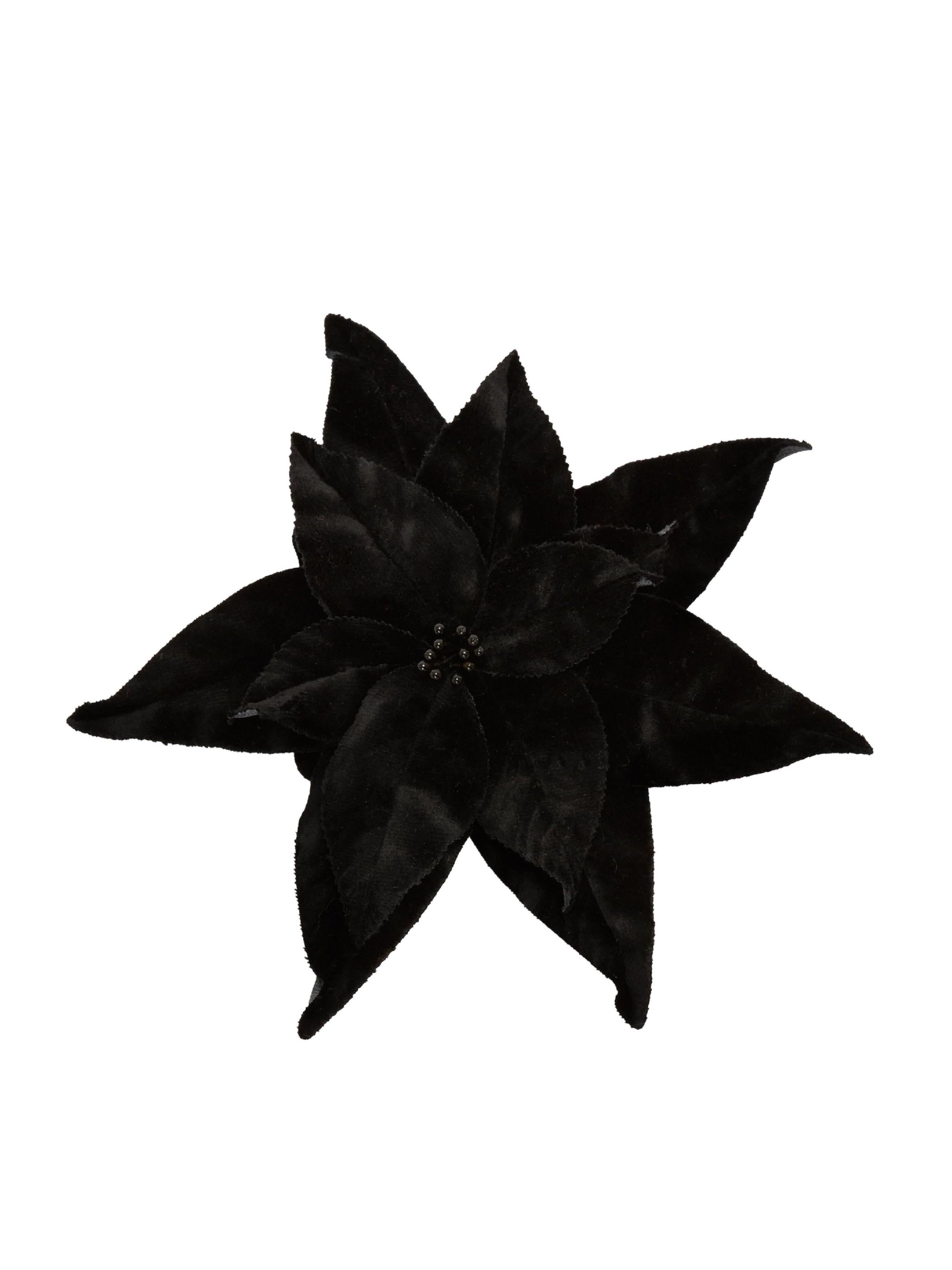 Broche Poinsettia - Black