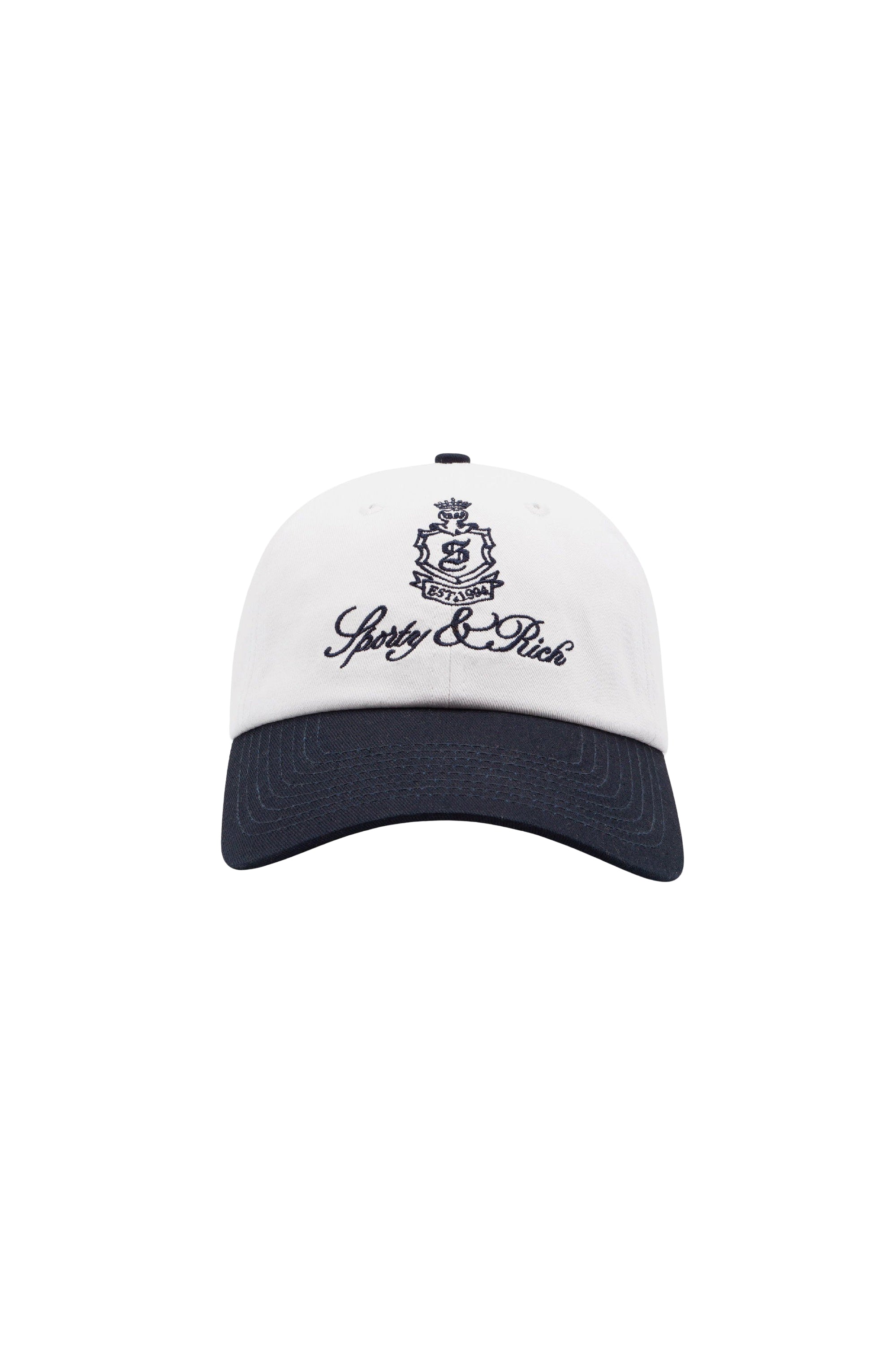 Casquette Vendome en tissu - White & Dark Navy