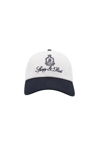 Casquette Vendome en tissu - White & Dark Navy