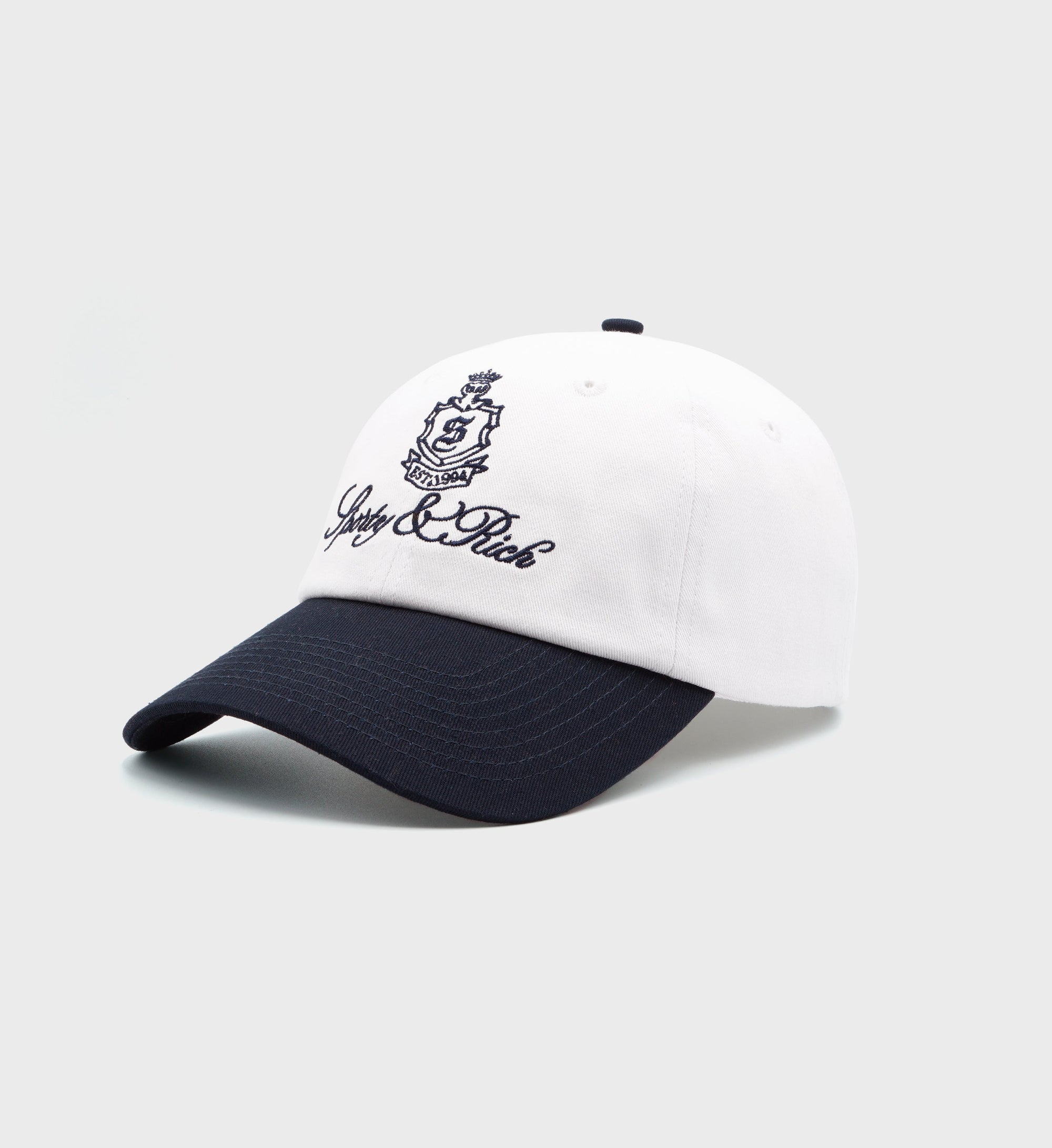 Casquette Vendome en tissu - White & Dark Navy