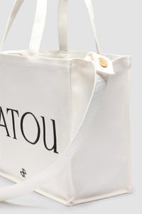 White / Grand cabas Patou en coton