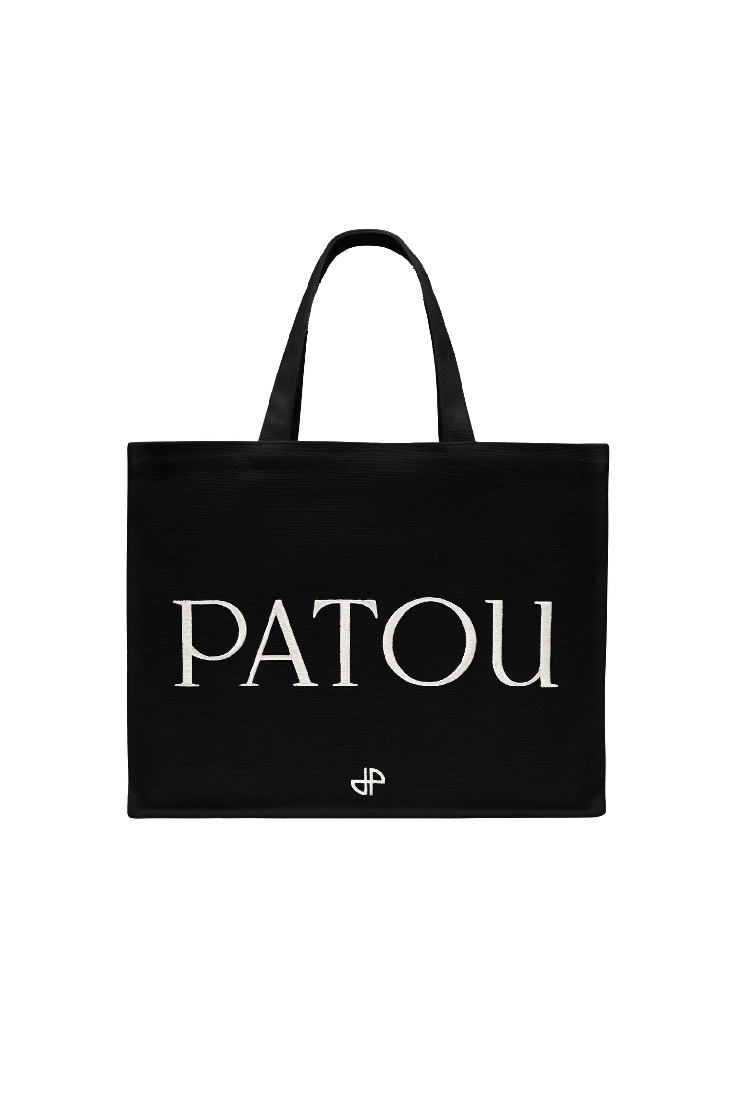 Black / Grand cabas Patou en coton
