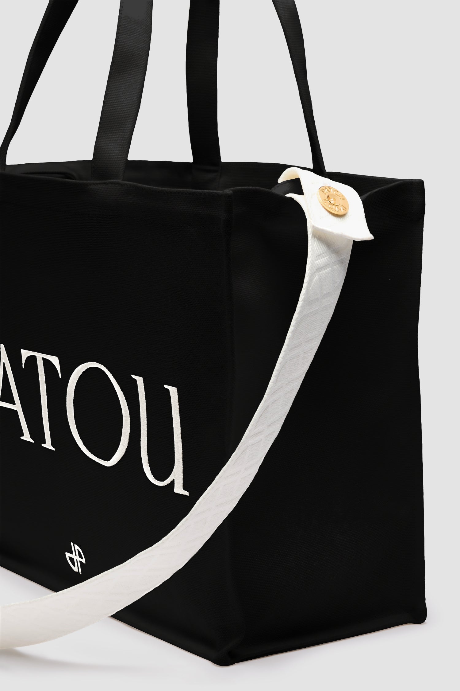 Black / Grand cabas Patou en coton