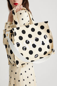 Angora Dots / Grand cabas JP en coton imprimé