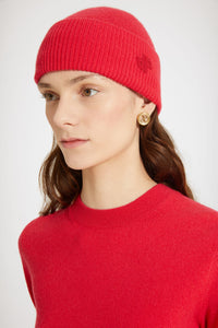 Bonnet JP en mélange laine et cachemire éco-responsable - Rose Vif