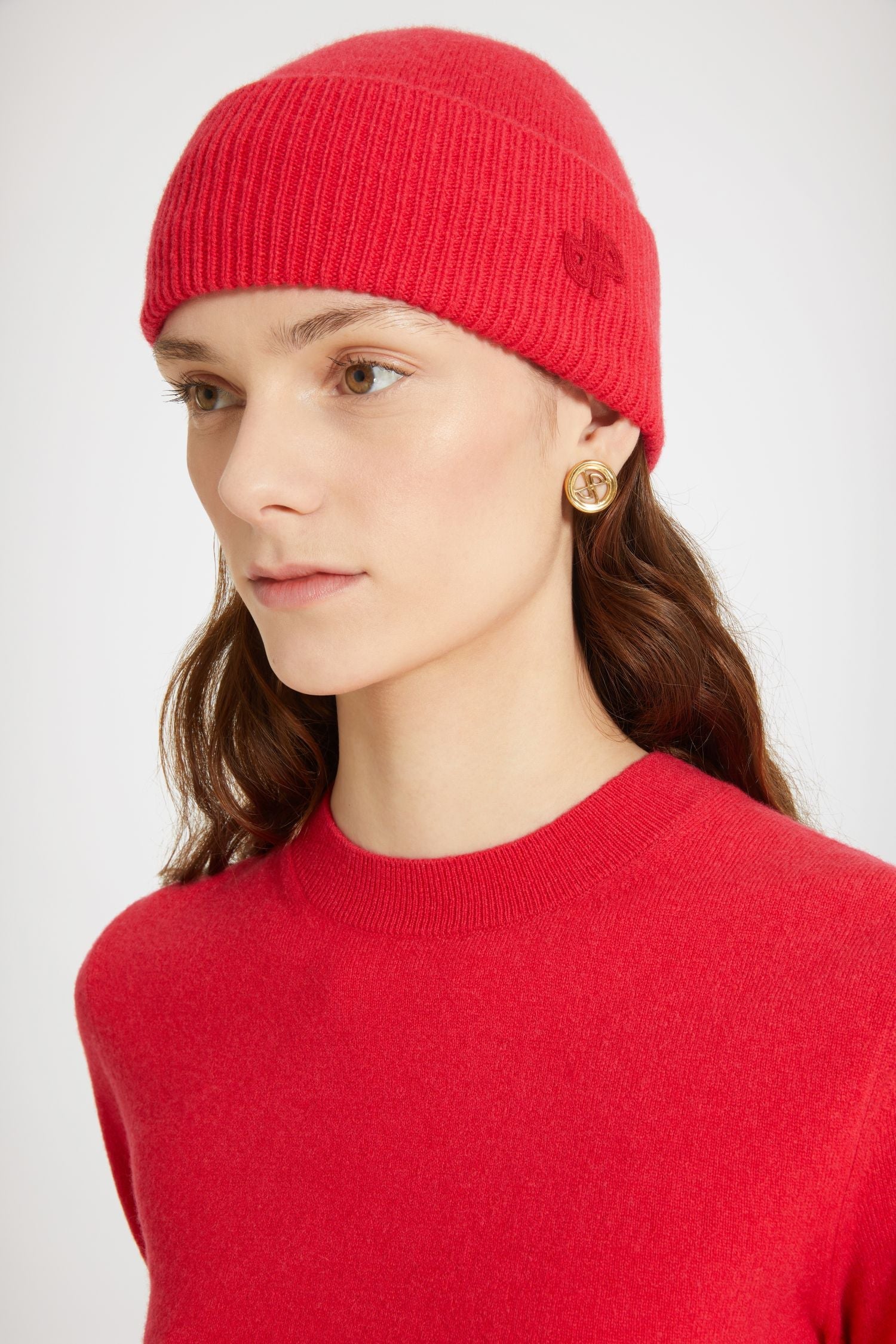 Bonnet JP en mélange laine et cachemire éco-responsable - Rose Vif