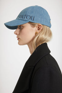 Casquette Patou en denim bio - Bleu Glacier